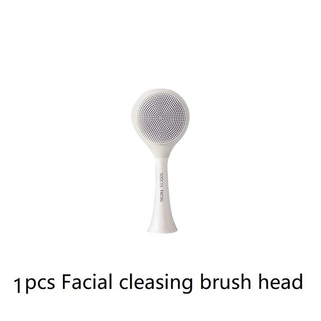 Replacement Soocas X1 X3 X3U X5 Facial Cleansing Brush Head for Xiaomi Sonic Electric Toothbrush Soocare Electric Massage Brush: White