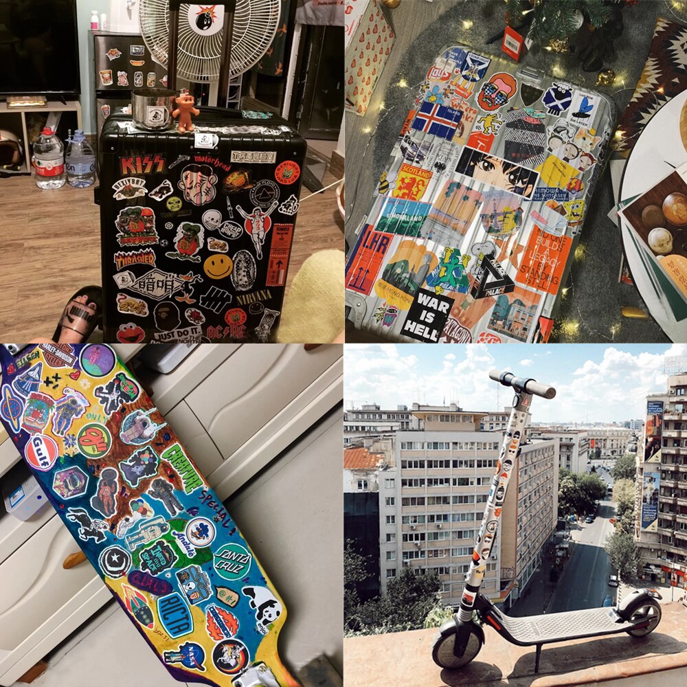 50 Teile/paket Cartoon Einhorn Pferd Aufkleber für Koffer Gitarre Stoßstange Skateboard Wasserdicht Nette Decals Aufkleber Spielzeug