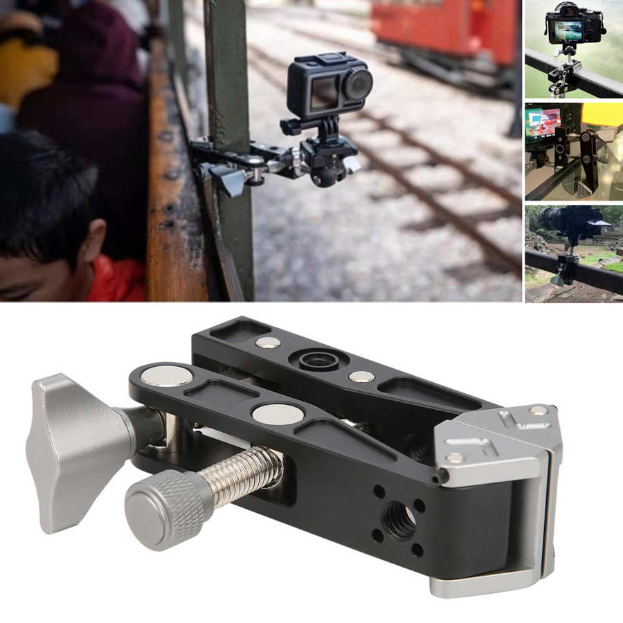 Trípode con cabeza de cangrejo para fotografía, superabrazadera multifuncional para viaje al aire libre, Clip fijo portátil, cabeza de cardán