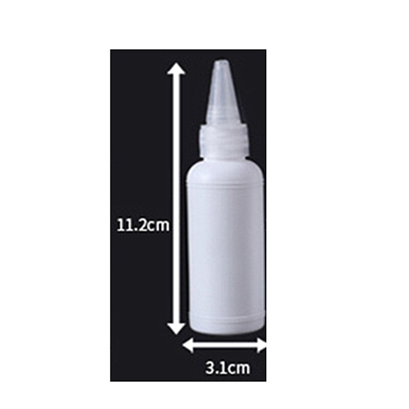 150ml/250ml Plastic Salon Hair Color Applicator Bottle Scale Hairdressing Hair Dye Bottle Measuring Tool: 50ml