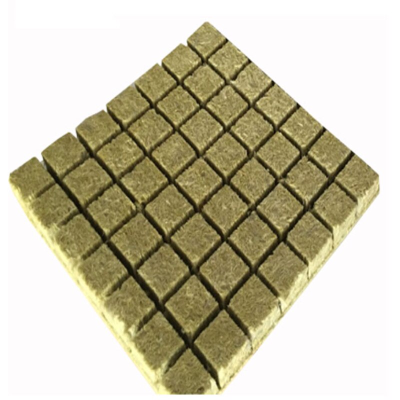 100 Cubes Grodan Rockwool Sheet Block Propagation Cloning Raising Hydroponic: 100 Pcs