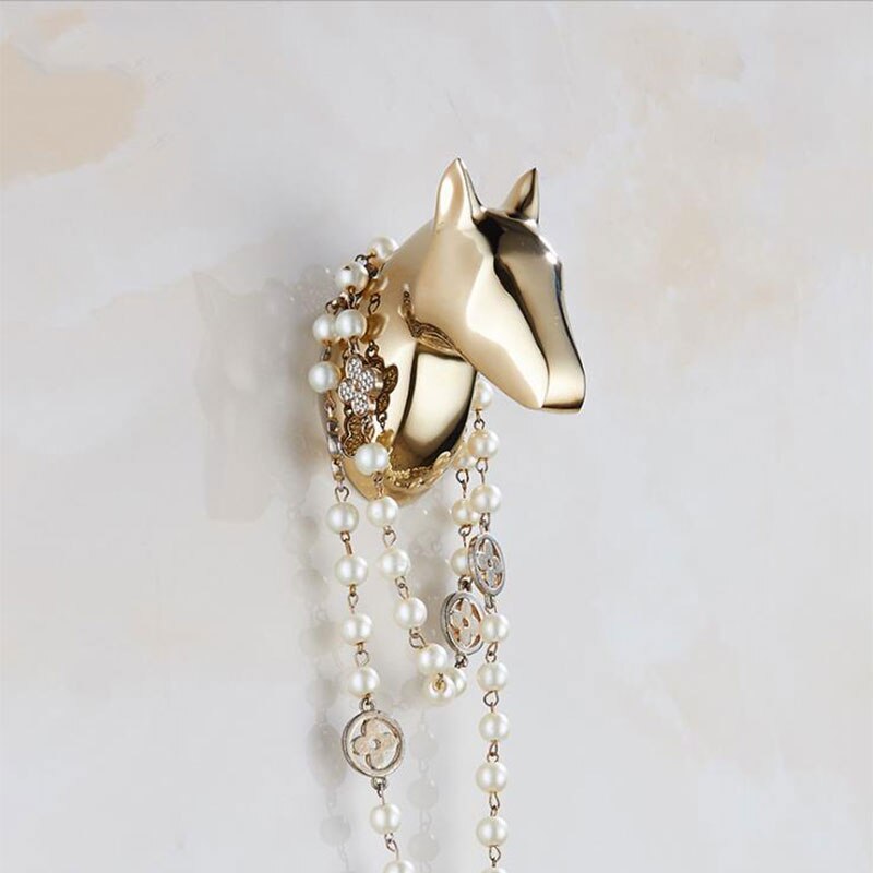 Badhanddoek Haak/Coat Robe/Kleding Haak Voor Badkamer Keuken Garage, goud/Zwart/Chrome/Wit: A