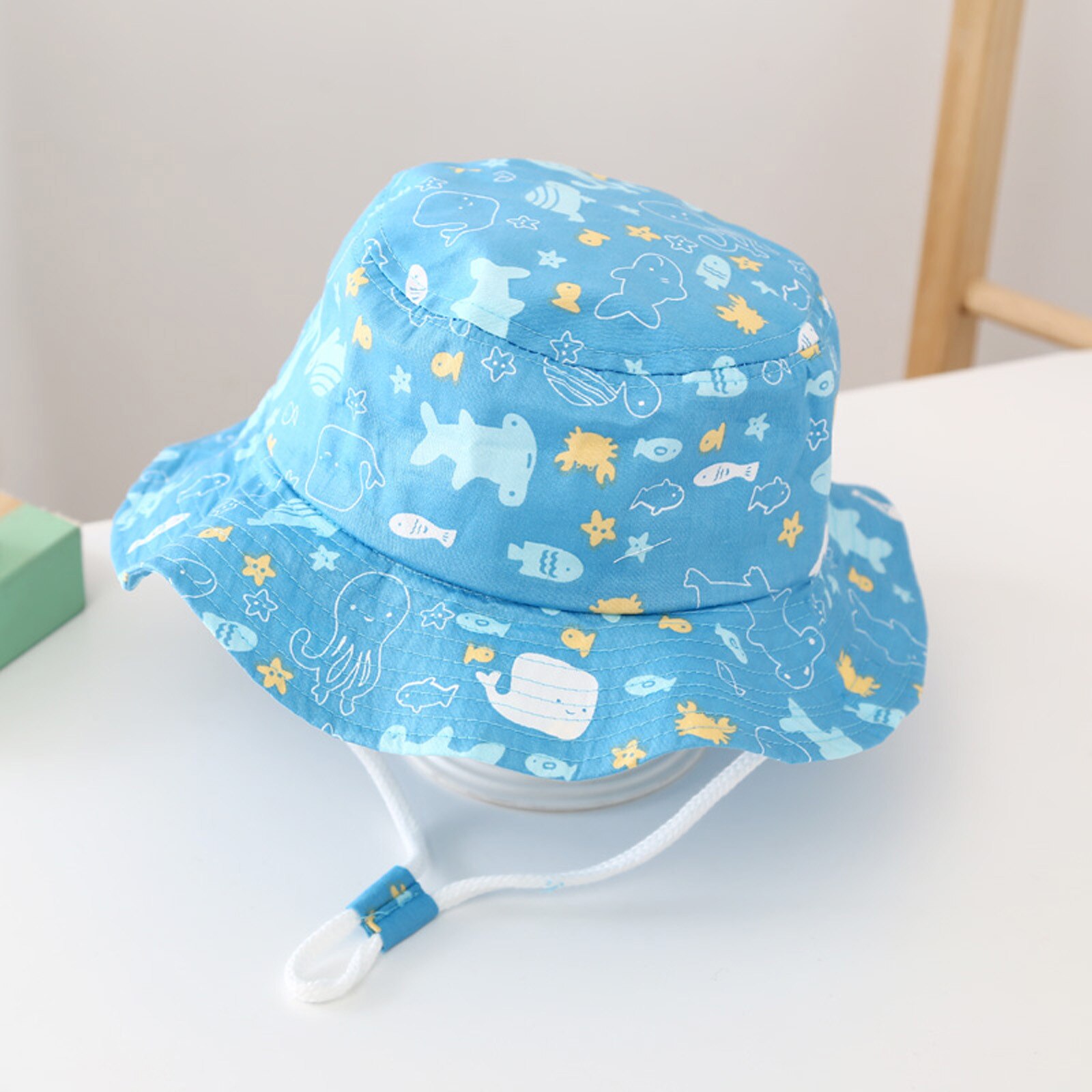 Chapeau de soleil pour bébé de 2 à 6 ans, seau d'été pour enfants, garçons et filles, avec mentonnière réglable, Panama, casquette de pêcheur Hip Hop: A