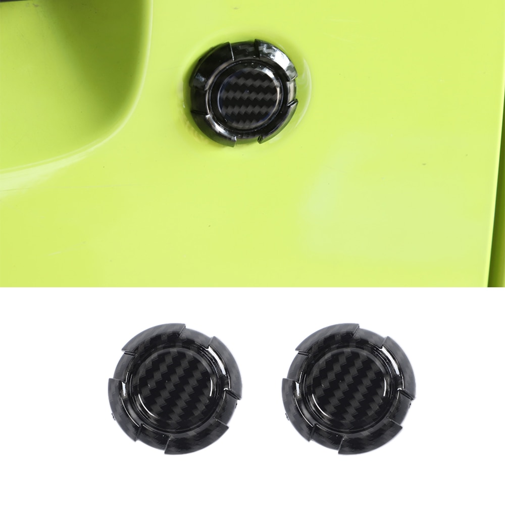 Auto Deur Sleutel Socket Decoratie Cover Stickers Voor Suzuki Jimny JB43 JB64 JB74 Buitenkant Accessoire Abs Carbon fiber