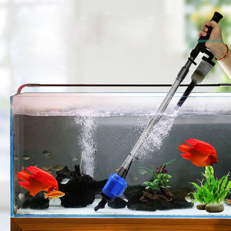 Nettoyeur d'eau d'aquarium électrique automatique | Nettoyeur de gravier pour réservoir moyen et grand