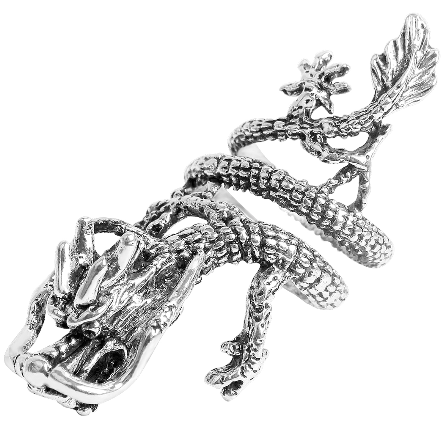 Animali Vintage Dragon Claw Snake Ring uomo donna Punk Hip Hop anelli di apertura personalità regolabile anelli gotici regalo gioielli: Style 18