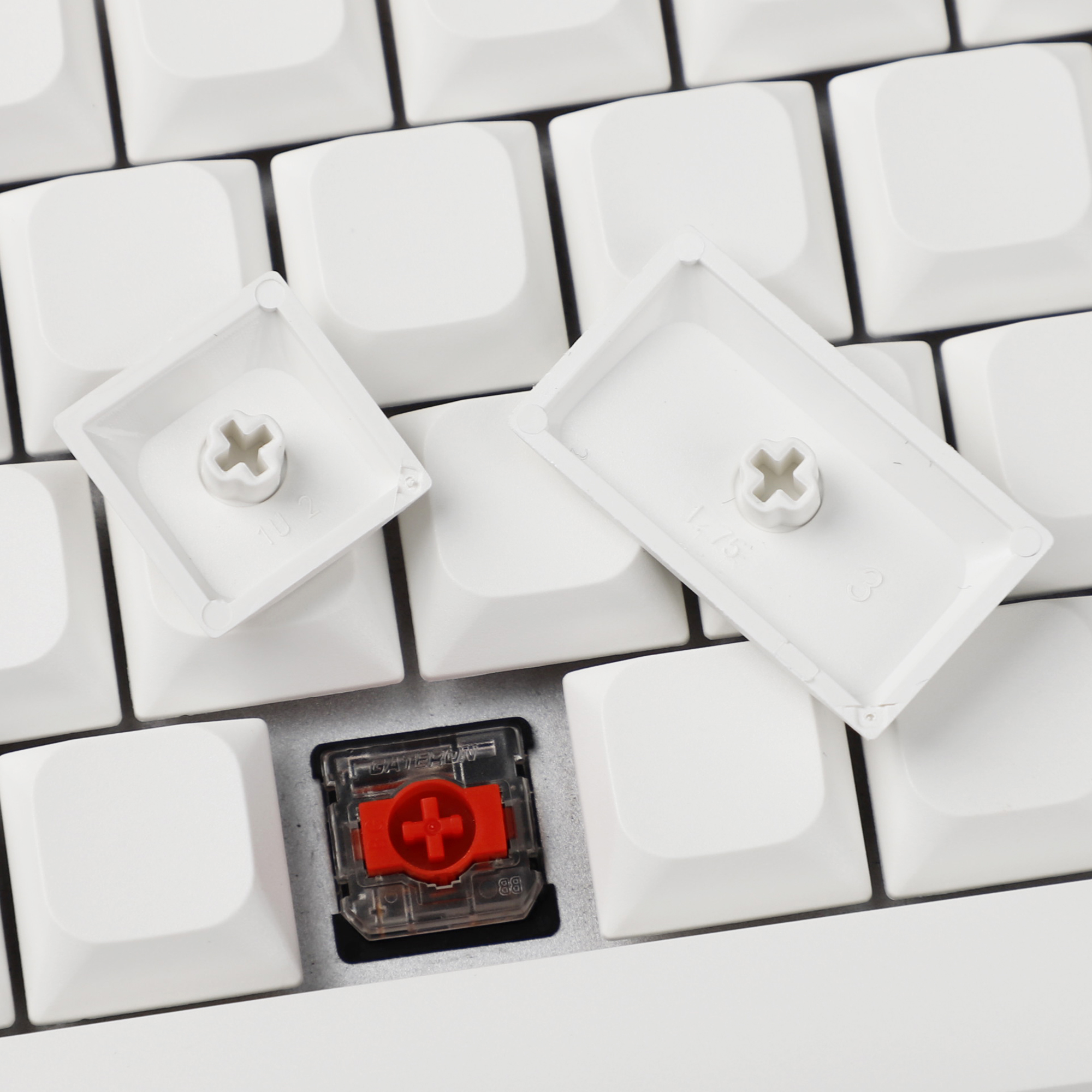 YMDK 116 Ultra-slim Mx Low Profile Blank PBT Keycaps For Mx 61 64 68 75 84 87 96 108 Layout Mechanical Keyboard