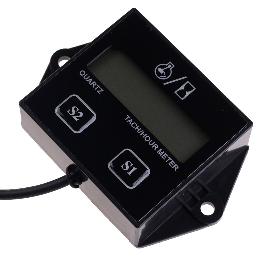Digital Waterproof Engine Tach Hour Meter Tachometer Gauge Engine RPM LCD Display For Motorcycle Motor Stroke Engine Car Boat