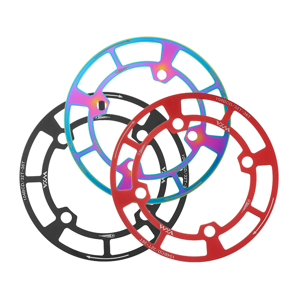 VXM MTB Bike Crank Star Ring Protector 104BCD 32/34/36/38T/ Chainring Protection Cover Cycling Crankset Guard Chainwheel Parts