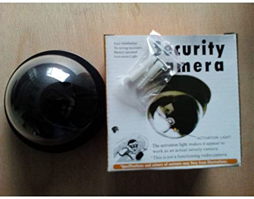 Dummy CCTV Dome Security Camera Flashing Red LED Indoor Outdoor with Screws 1pcs