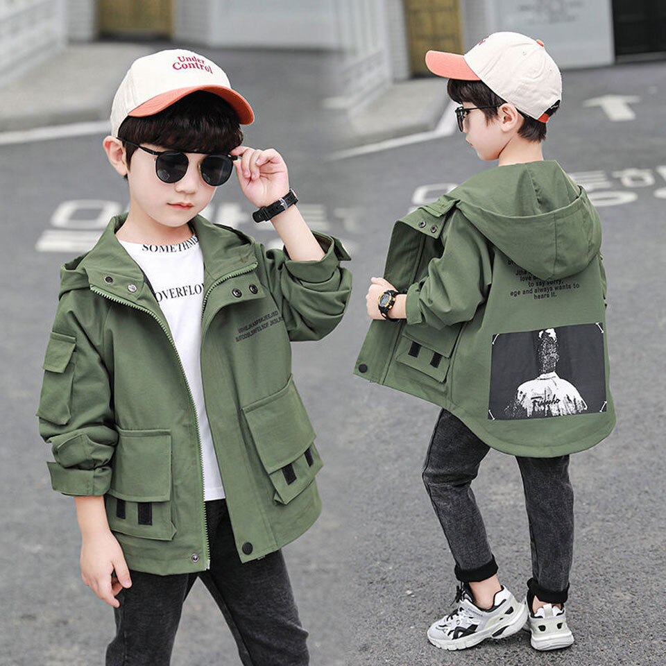 Chaqueta cálida de manga larga para niños, abrigo informal de dibujos animados, 2 colores para 4, 5, 6, 7, 8, 9, 10, 11, 12, 13, 14 años, primavera y otoño