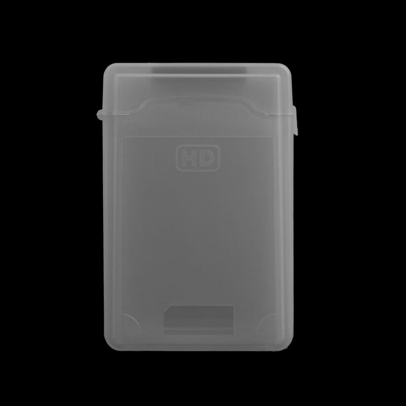 3.5" Dustproof Protection Box Case For SATA IDE HDD Hard Disk Drive Storage Feb6: Gray
