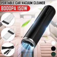 Aspirapolvere portatile potente aspiratore a ciclone aspirapolvere portatile carica rapida per peli di animali domestici per auto 8000PA 150W 12V