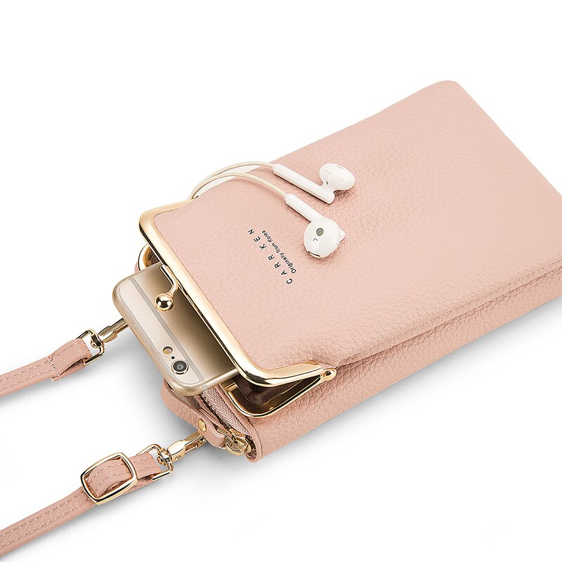 Crossbody Cell Phone Shoulder Bag PU Leather Cellphone Bag Daily Use Card Holder Mini Summer Shoulder Bag For Women Wallet