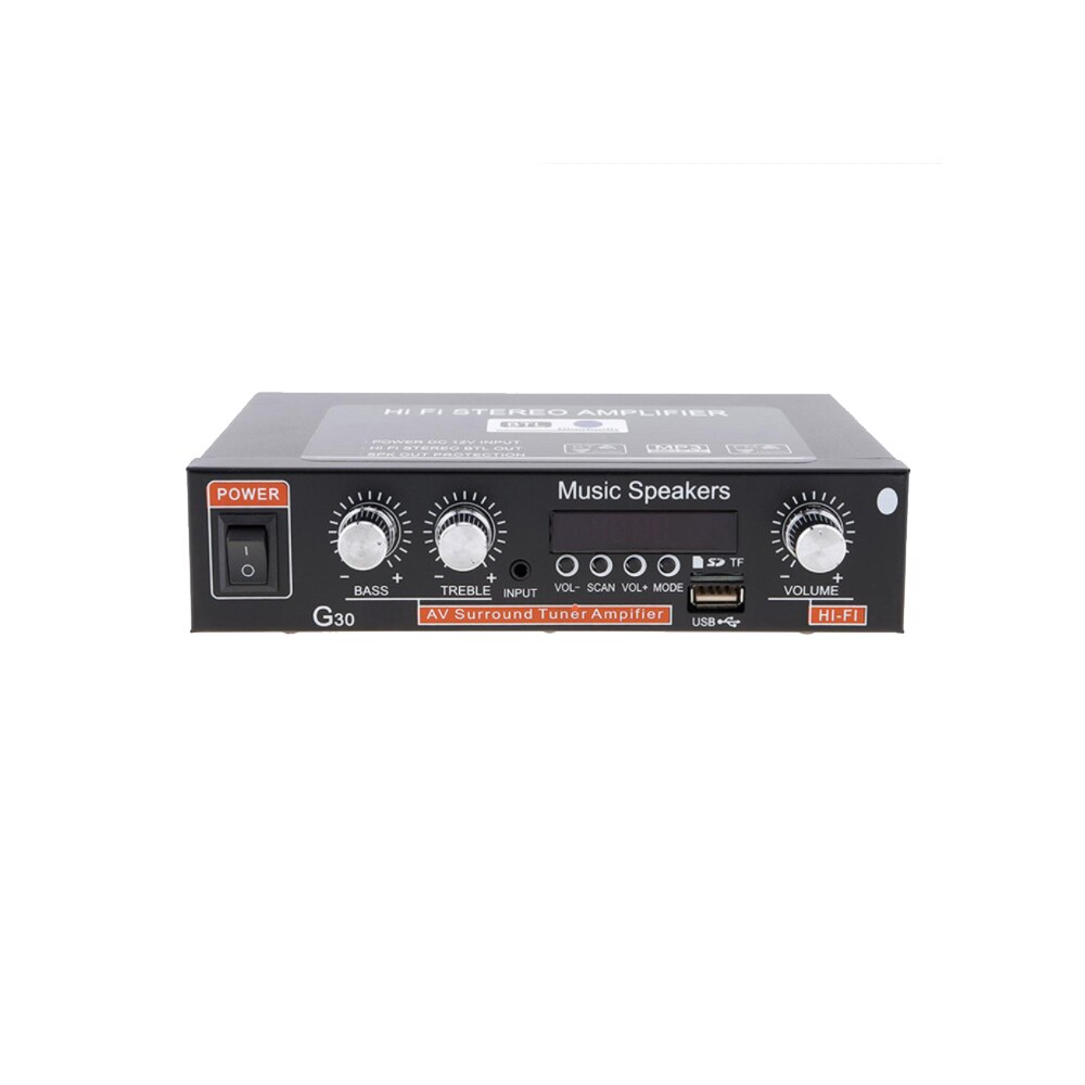 DC12V bluetooth 2 Kanal Auto Verstärker Audio- Stereo LCD Digital Anzeige Auto Audio- Verstärker Subwoofer Hallo-fi Hause Verstärker