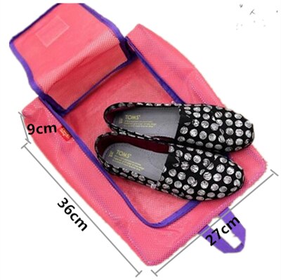 Zapatos de malla de viaje portátil para mujer y hombre, bolsas de almacenamiento colgantes, organizador para zapatos, bolsas de viaje impermeables, organizador