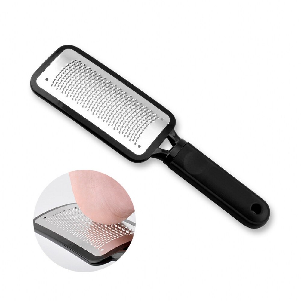 Pedicure Voet Bestand Rasp Eelt Rvs Dode Huid Verwijderen Voet Schraper Slijpen Rasp Scrubber Nat Droog Voetverzorging Gereedschap
