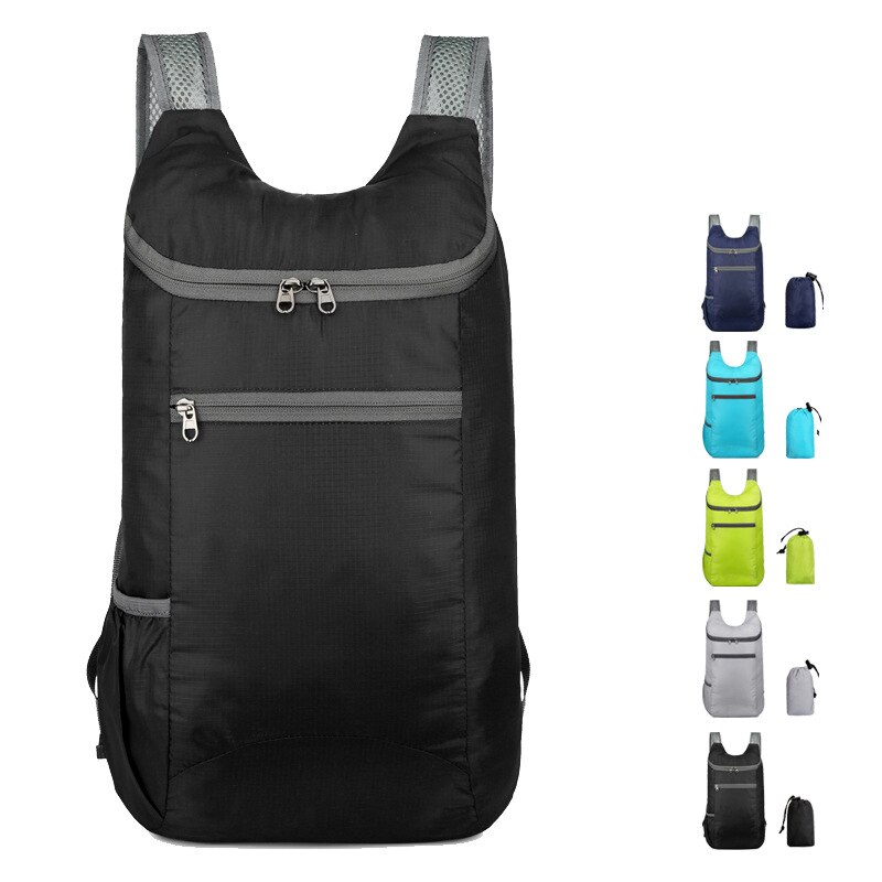 20L Unisex Waterproof Foldable Bag Outdoor Backpack Portable Camping Hiking Traveling Daypack Leisure Unisex Sport Bag Backpack