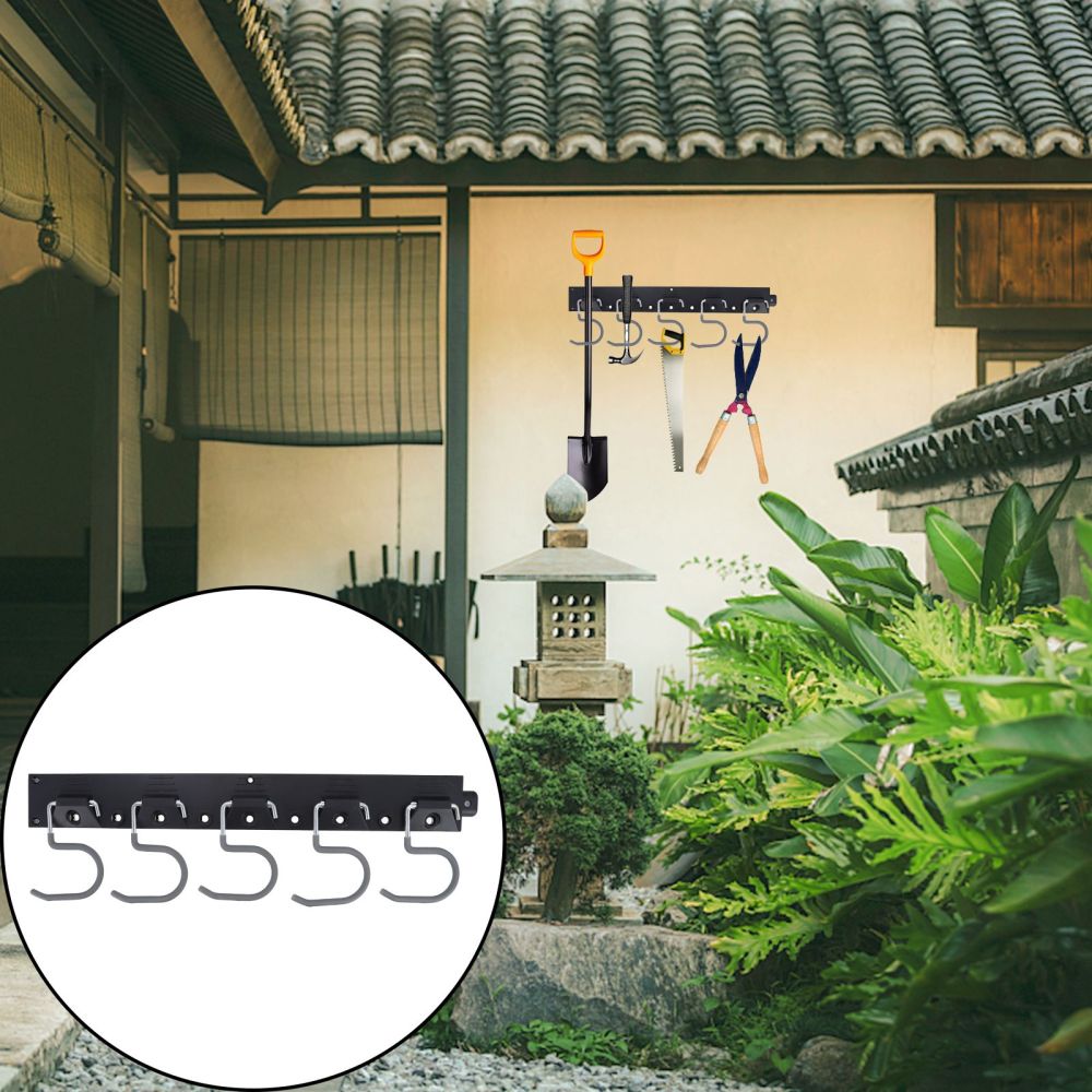 1 Set Garage Wall Mount Organizer Garden Tool Hanger Hooks for Garage Wall