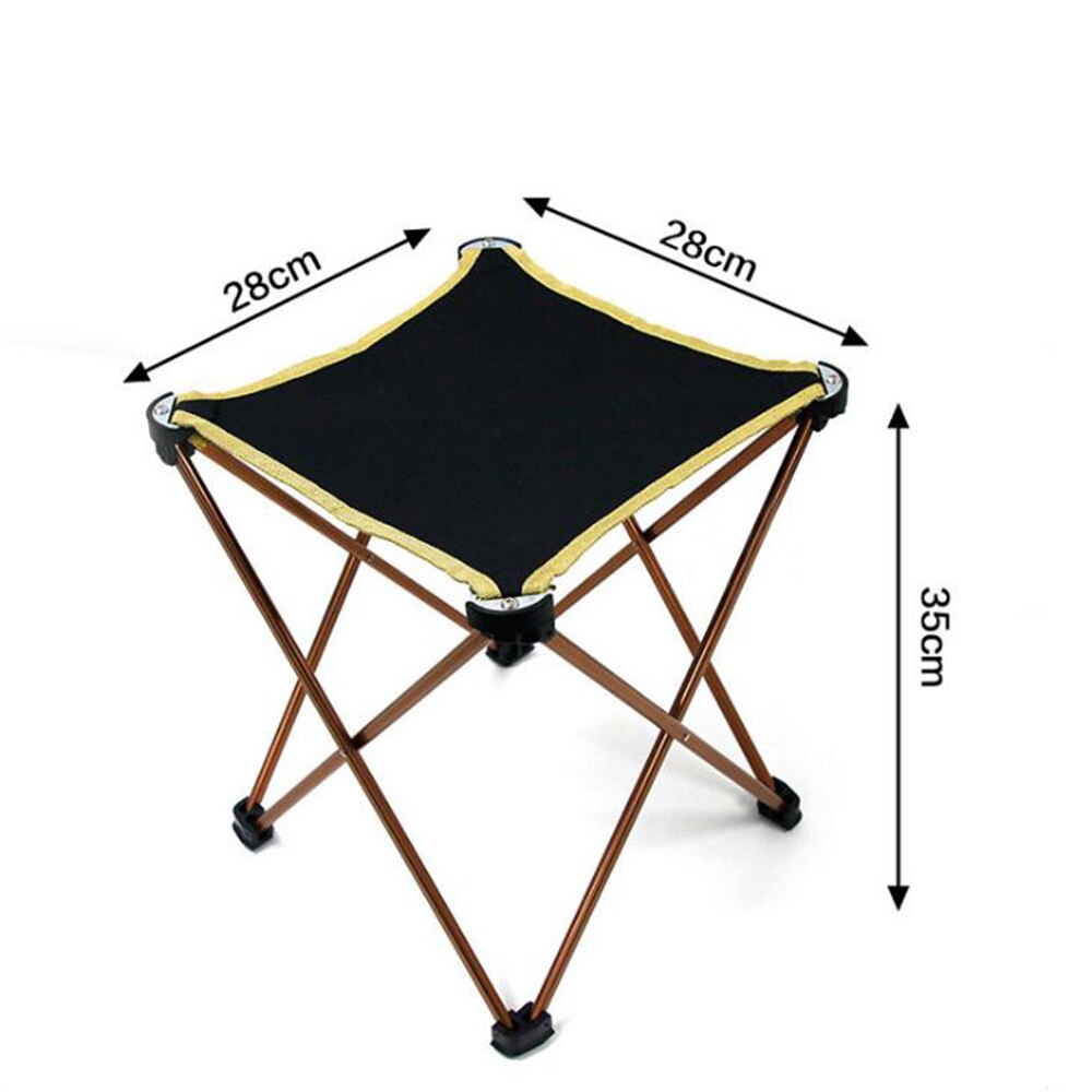 Ultralette rejse foldestol camping strand vandreture picnic sæde fiskeredskaber stol aluminium klud udendørs bærbare møbler