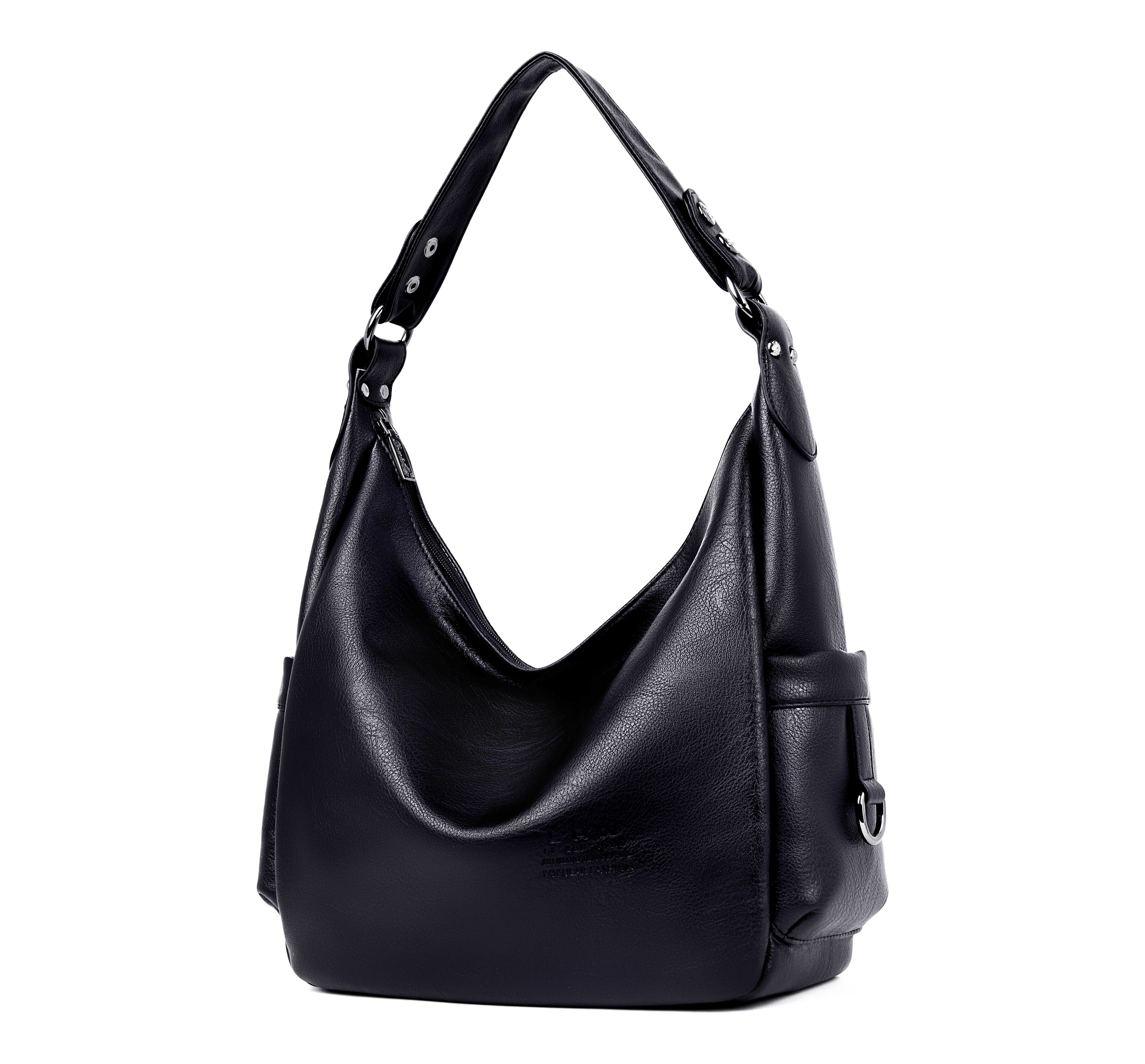 Vfemage Handtas Vrouwen Tas Dames Tote Vrouwelijke Hobo Tas Crossbody Tassen voor Vrouwen Schoudertas Bolsa Feminina: Black