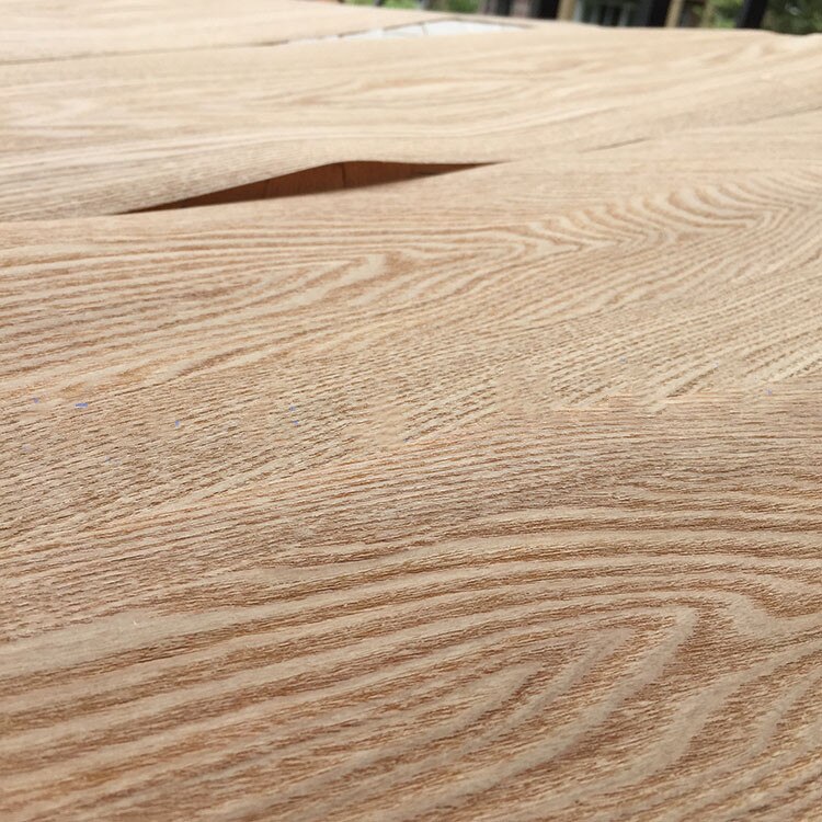 Natural Genuine Chinese Ash FC Wood Veneer for Furniture Backing with Tissue about 20cm x 2.2m 0.25mm thick C/C