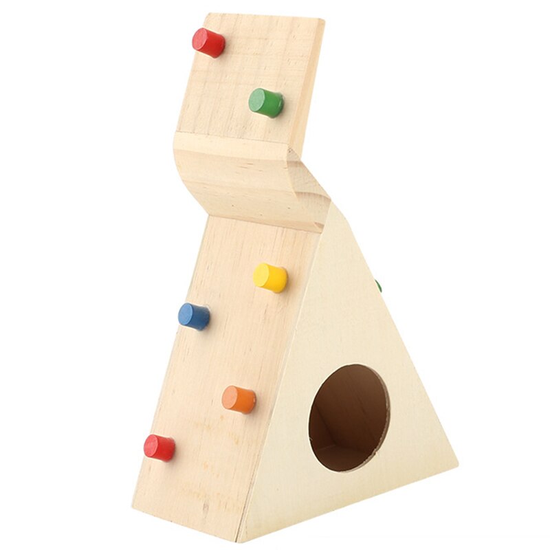 Kathson Hamster-Plattform-Set – 4-teilig, Aus Naturholz, Mit Leiter & Stehplattformen