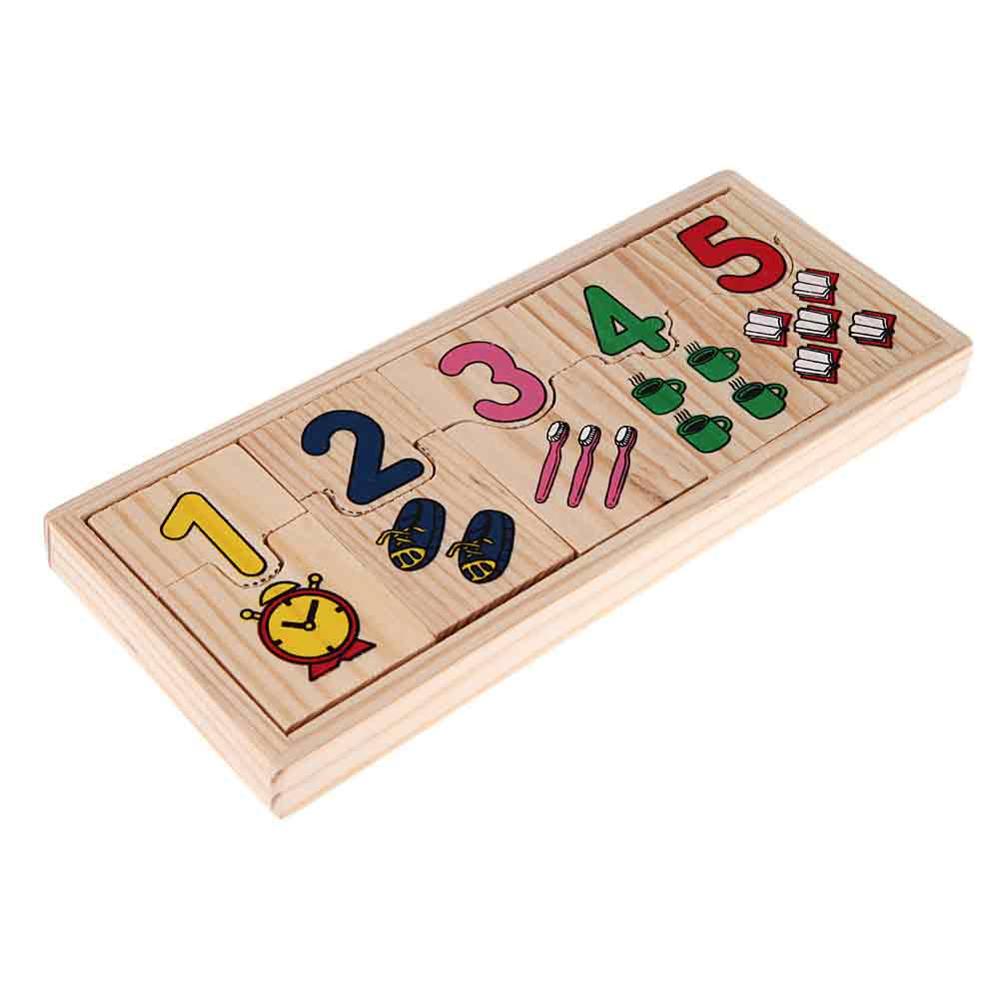 Wooden Geometric Shapes Sorting Math Montessori Puzzle Preschool Learning Educational Game Baby Toddler Toys for Children: 10