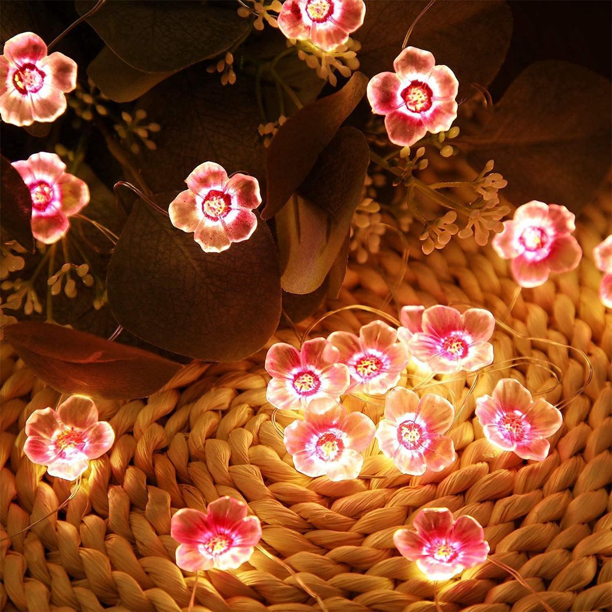 Wall Decaration Leds 1PC 10/20/30 LEDs Cherry Blossom Fairy Light Batte... – Grandado