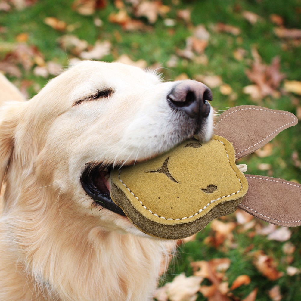 Durable Dog Bite Tug Toy Cute Dogs Chew Toys Beef Suede Pet Training Products Small Large Dogs Biting Playing Teeth Cleaning