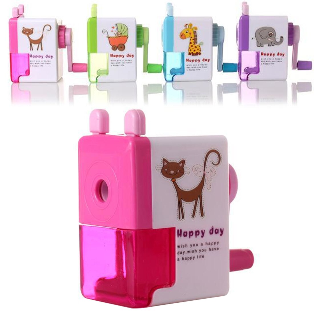 FangNymph-Sacapuntas con de dibujos animados para niños, material escolar y de papelería para la Oficina