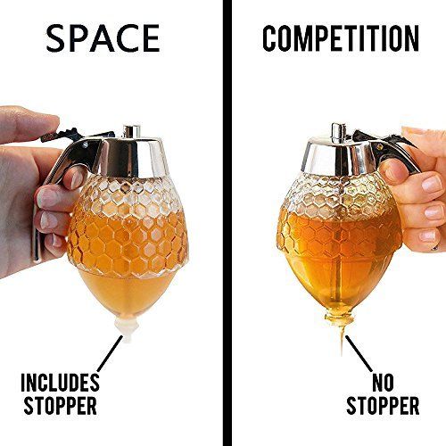 Juice sirup kopp bee honning drypp dispenser honning krukke klemme flaske med stativ holder klemme flaske vannkoker kjøkken tilbehør