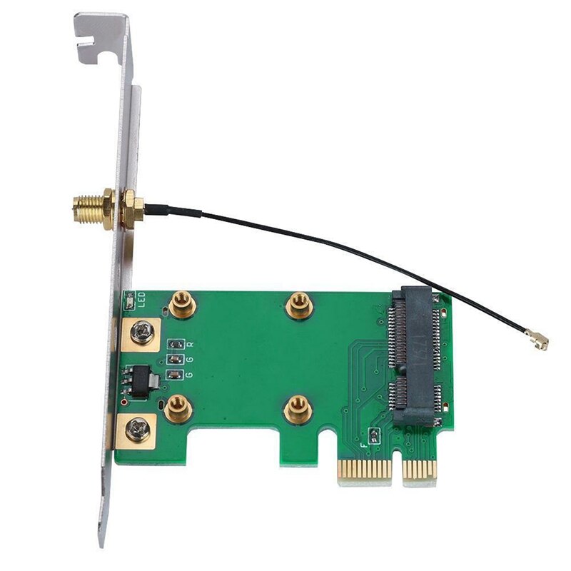 Wireless Wifi Network Card Mini Pci-E To Pci-E Adapter Convertor Card Desktop Gm