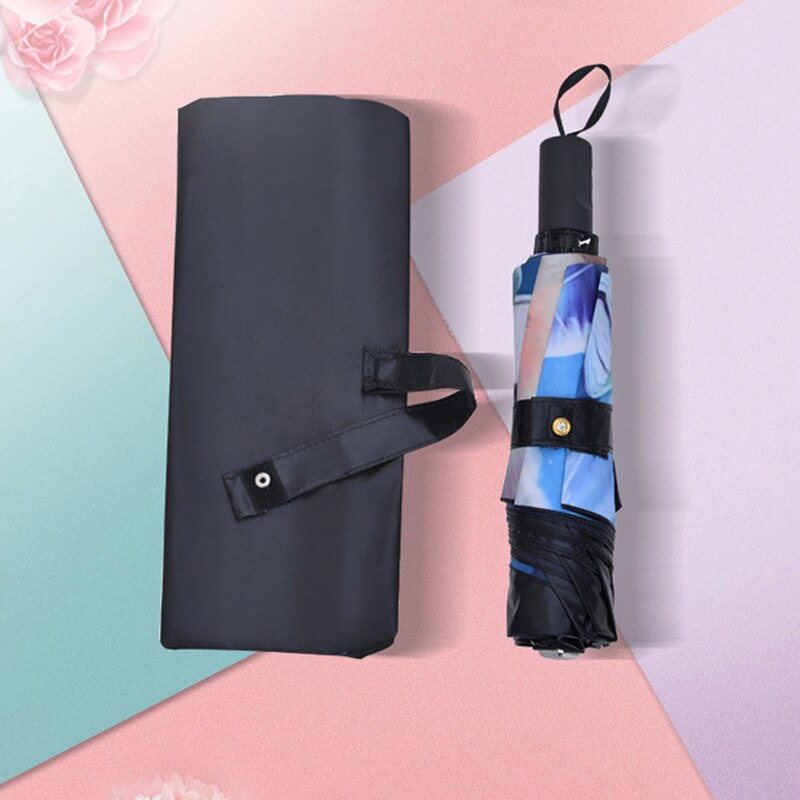 YADA 12 Constellation Pattern Folding Rainy Umbrella Anti-UV Rainproof Sun Protection Parasol Umbrellas Female YS015