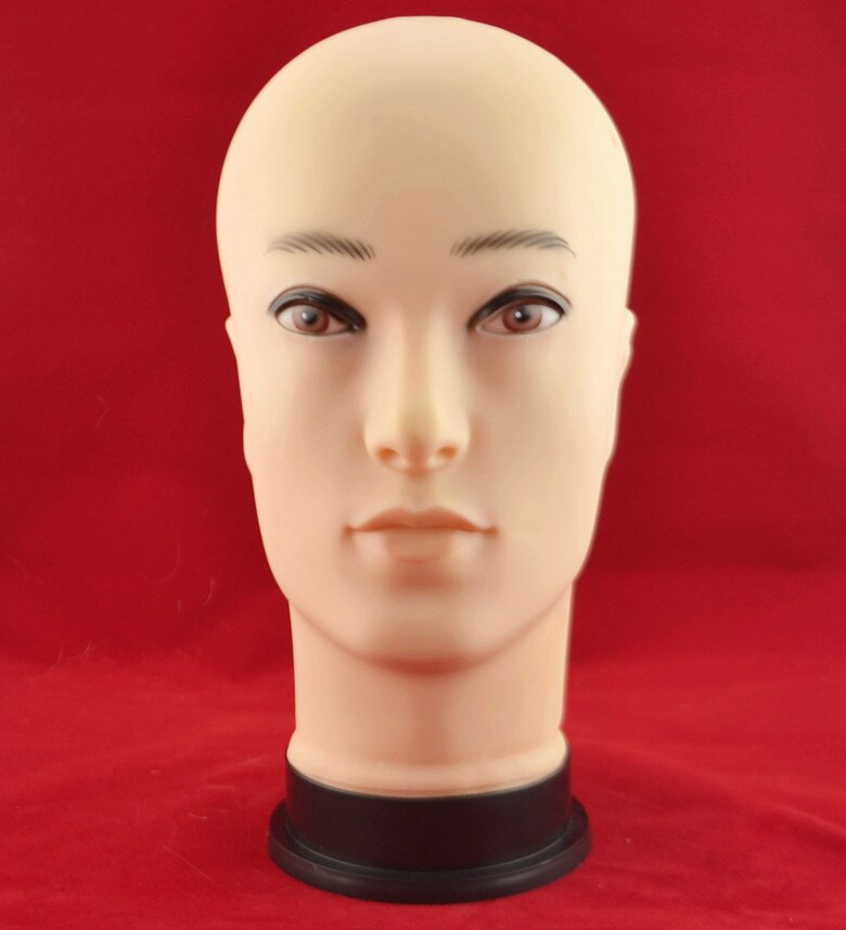 Mannelijk hoofd mannequin sieraden model glas weergave dummy man plastic hoofd weergeven hoofd