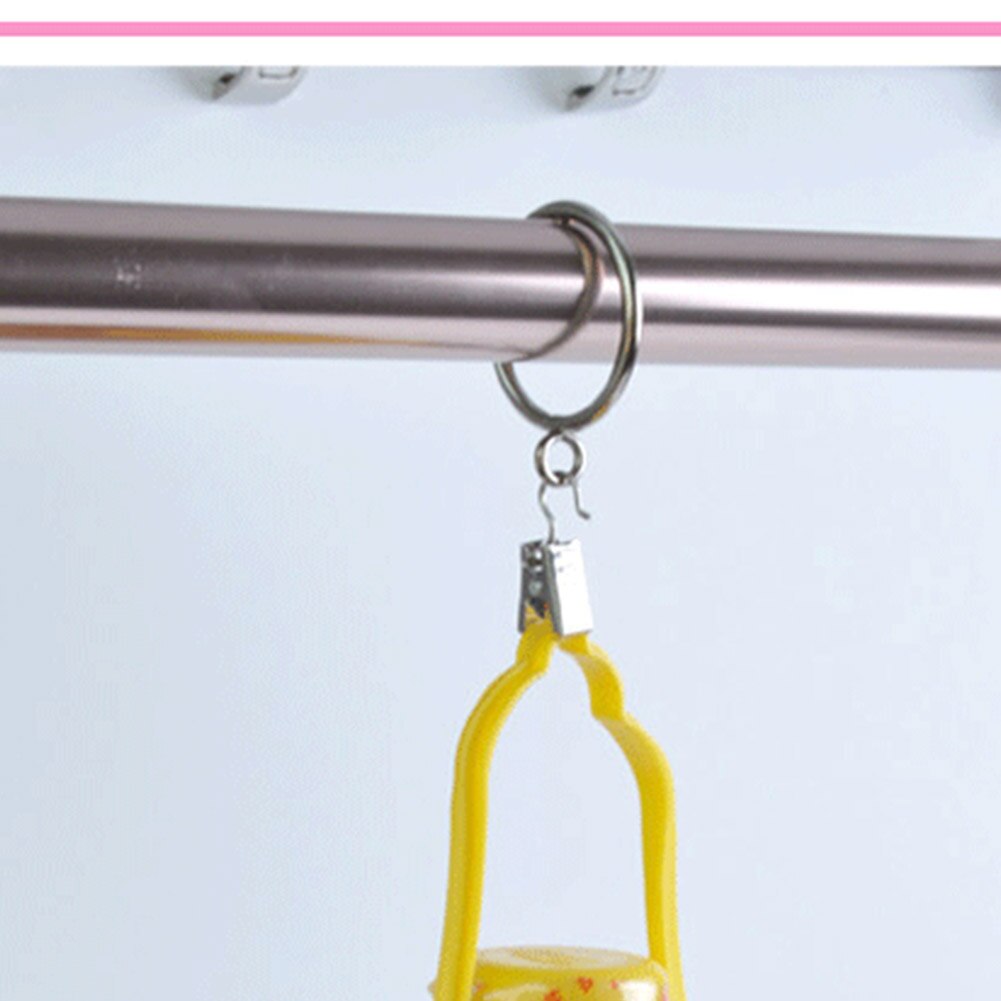 20pcs Anti Rust Curtain Clip Replacement Part Stainless Steel With Hook Window Drapery Diaplay Bedroom Decoration Art Home Hotel