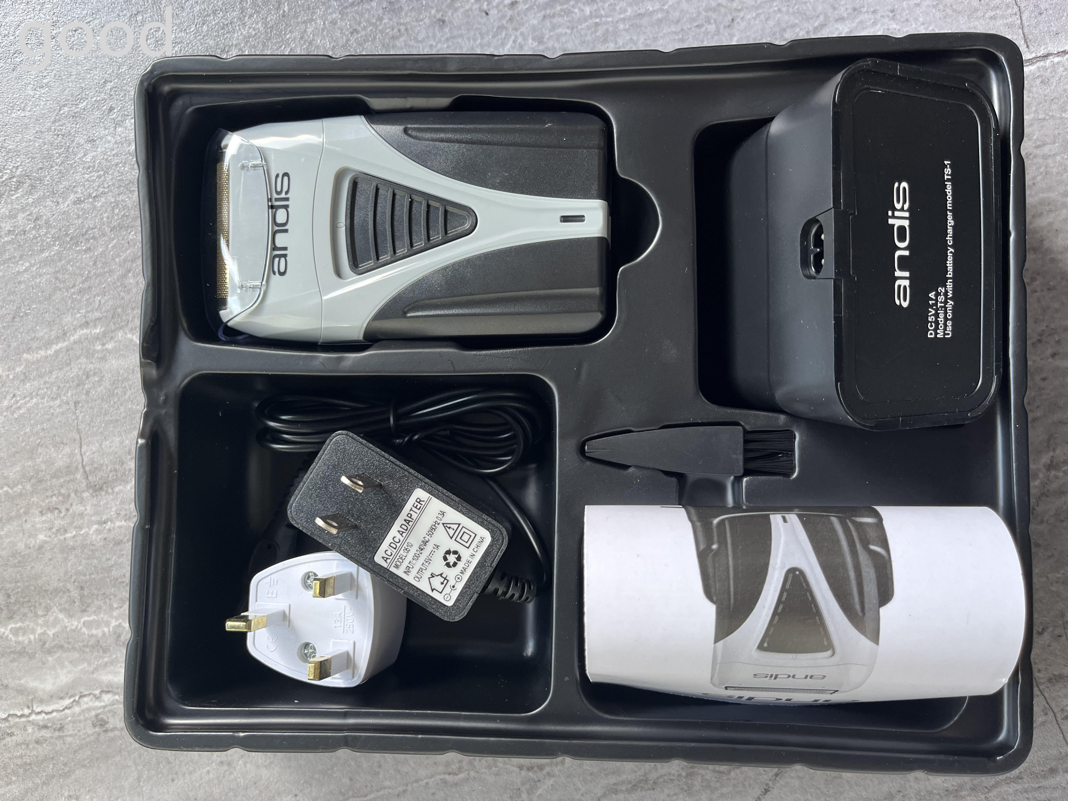 Original ANDIS Profoil Lithium Plus 17205 Barber Hair Cleaning Electric Shaver For Men Razor Bald Hair Clipper Supplies: Red