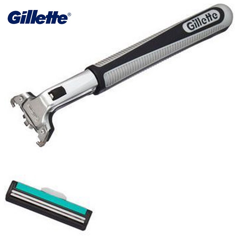 Gillette Vector 2 Safety Razor Original Brand Razor Double Layers Shaving Blades Men Face Care 1 Razor Holder 2 Razor Blades