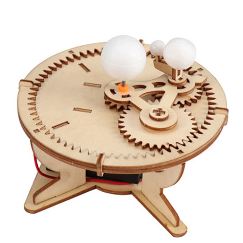 Sistema Solar para niños, modelo de astronomía, sol, tierra, Luna, Planeta, experimento, juguete educativo para niños, Kit eléctrico escolar