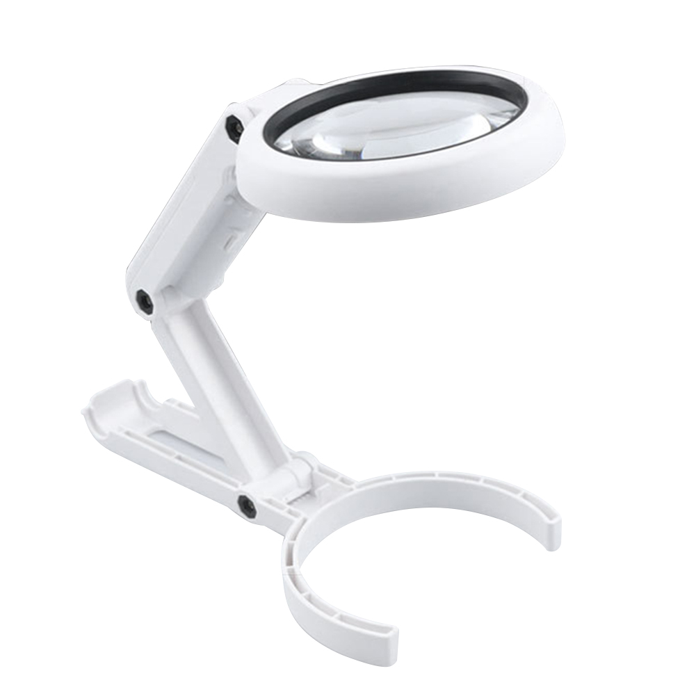 11x Vergrootglas Lamp 8 Led Opvouwbaar Vergrootglas Tafelbureau Stand Handheld Loupe Lezing Vergrootglas Sieraden Horloge Reparatie Tools