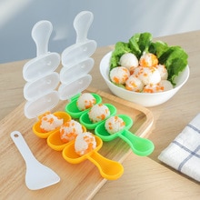 DIY Cute Mini Rice and Vegetable Roll Mold Meat Ball Maker Sushi Onigiri Tool Kitchen Gadgets Food Grade PP Material