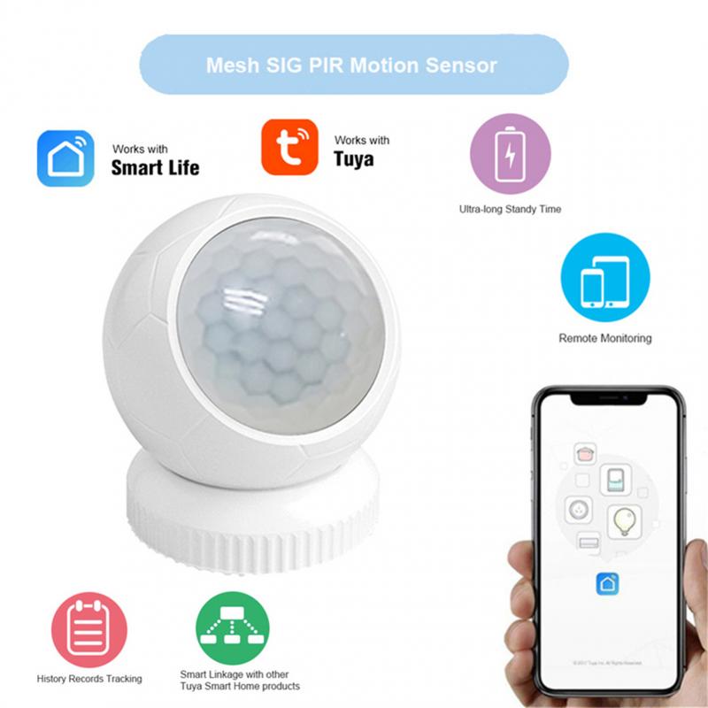 Bluetooth-compatible Mesh SIG PIR Motion Sensor Wireless Passive Infrared Detector Tuya APP Control Smart Home Security