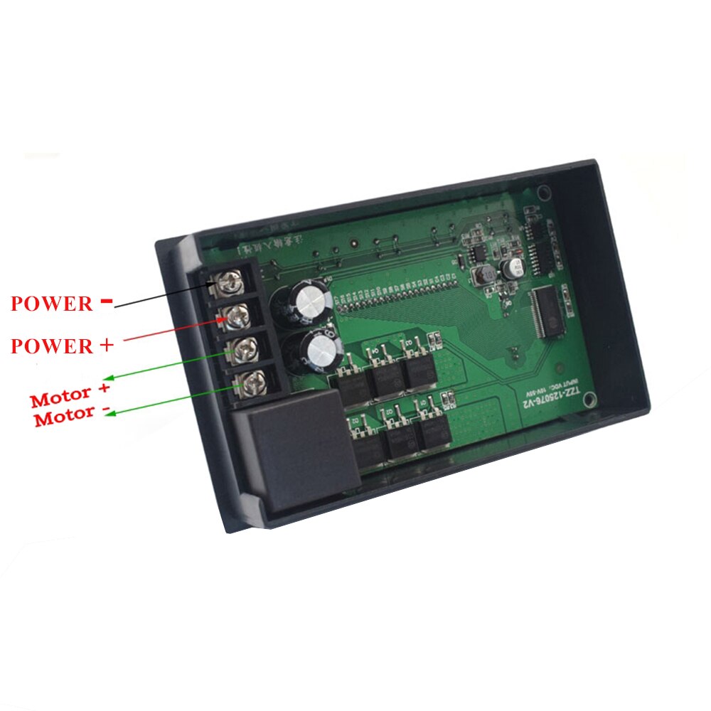 DC 10-55V 60A Motor Speed Controller Module Digital Display 0~100% Adjustable Speed Regulator Control Governor Timing Controller