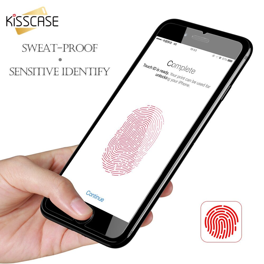 KISSCASE Home Button Aufkleber Anti Schweiß Für iPhone 6 6 S 7 8 Plus 5 S SE 5 Fingerprint Touch ID Protector Für iPad Air Mini 2 3 4