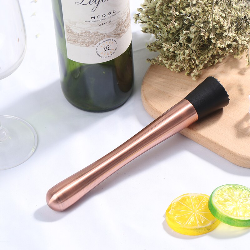 Metal Masher Stir Bar Bartenders Tool Cocktail Muddler,Swizzle Sticks,Broken Popsicle Sticks, Lemon Fruit Muddler: DE