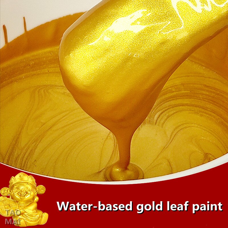 Water-based Gold Leaf Paint, Safe and Tasteless Gold Paint, Plaque Decoration, Gold Paint 100g/350g/1kg