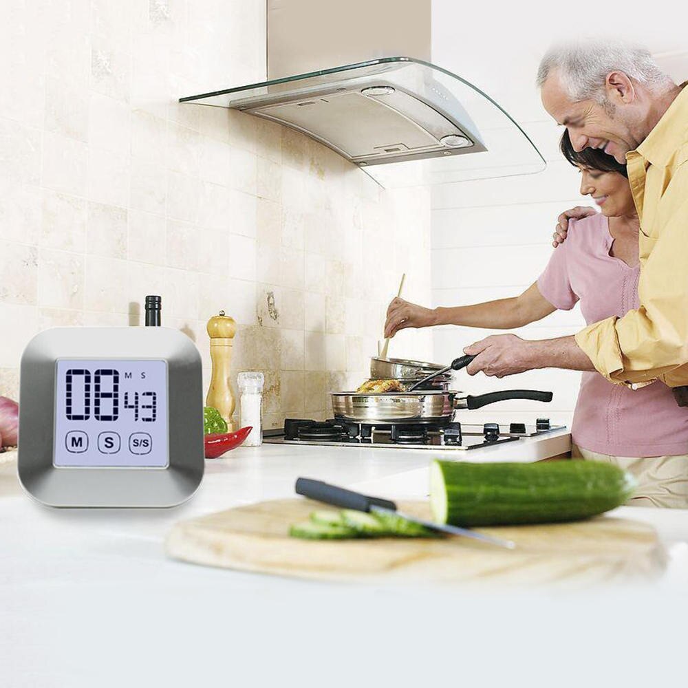 Touch Screen Digital Kitchen Cooking Timer Digital Timer Alarm Clock Cooking Tools Kitchen Gadgets Accessories