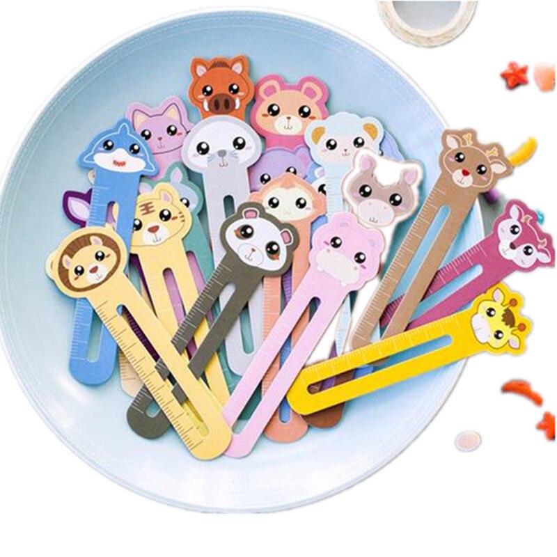 30pcs/lots Cute Animal Farm Paper Bookmark Book Holder Kawaii Stationery for Children School Supplies Kawaii Student