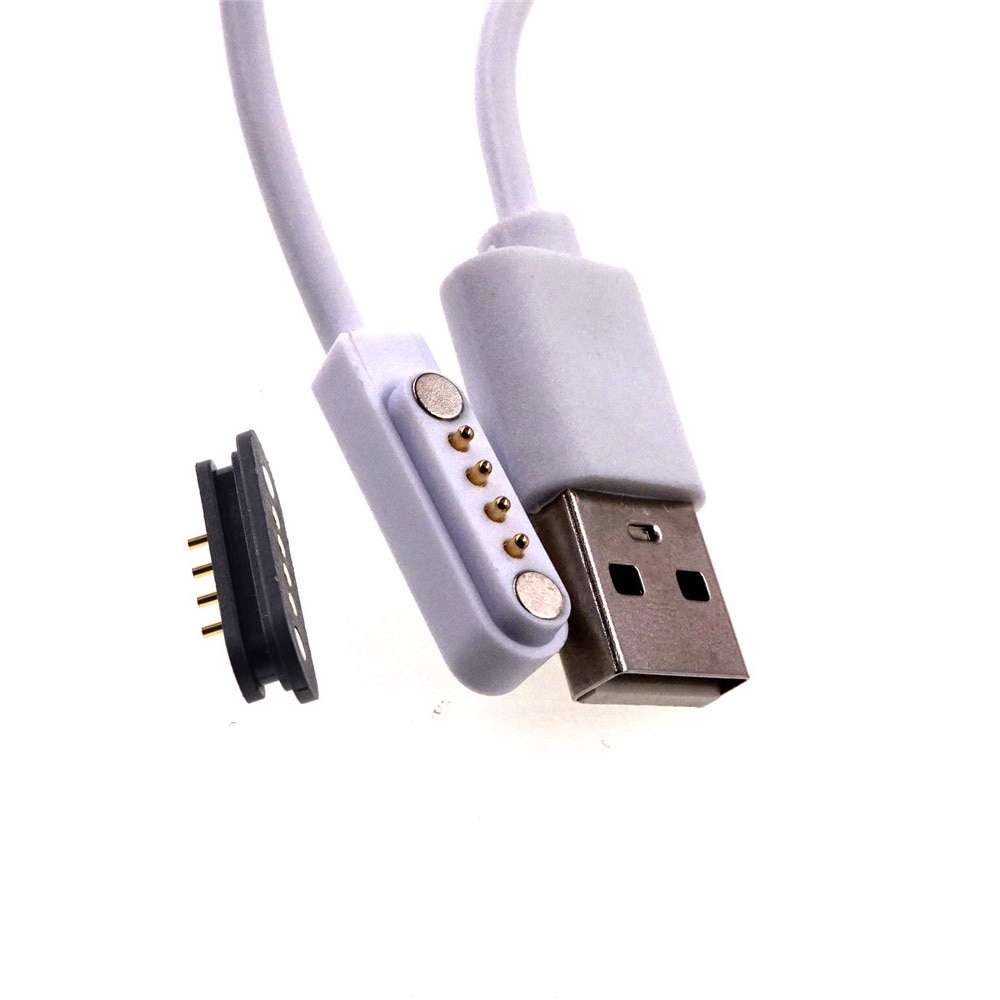 2 sarjaa magneettinen pogo pin liitin 4 pin usb kaapeli lataus tiedonsiirto tyyppi uros 600mm naaras pcb magneetteja 4 asentoa kosketin