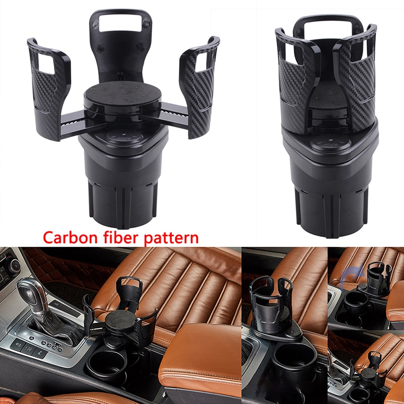 Universal Multifunction Front Center Console 360 Degree Rotating Adjustable Drink Cup Bottle Holder Car Accessories Replacement